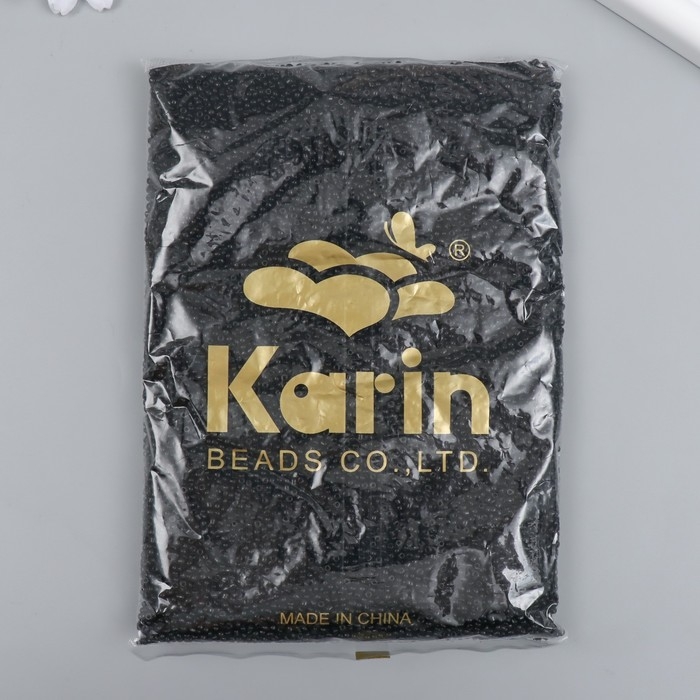 Бисер стекло 12/0  Бисер стекло 12/0 "Чёрный" 450 гр