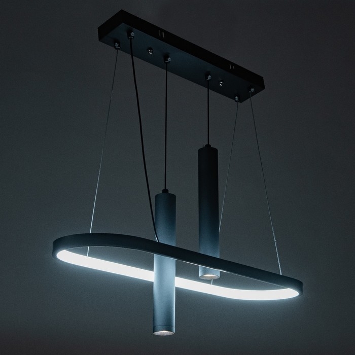 Люстра BayerLux Люстра BayerLux "Фани" 1+2LED 50Вт 3 режима черный 25х58х15-85 см