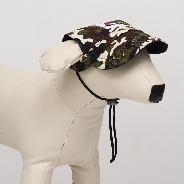 Кепка для собак, S (22-34 см), камуфляж Кепка для собак, S (22-34 см), камуфляж