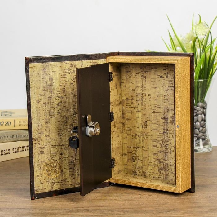 Сейф-книга дерево Сейф-книга дерево "Эпоха искусства" тиснение золотом 26х17х5 см