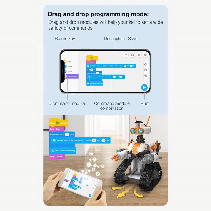 Конструктор радиоуправляемый «Робот», 462 детали Конструктор радиоуправляемый «Робот», 462 детали