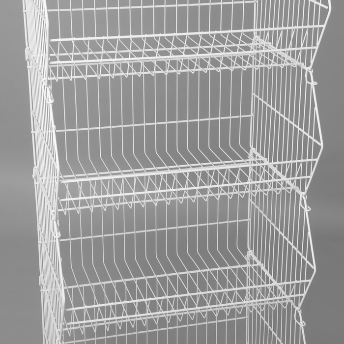 Горка-накопитель из шести корзин, 60×45×178, цвет белый Горка-накопитель из шести корзин, 60×45×178, цвет белый