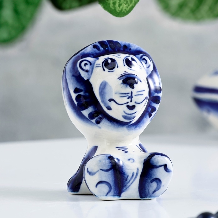 Сувенир Сувенир "Лев", гжель