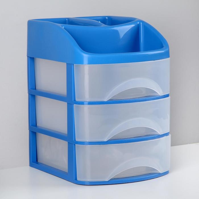 Мини-комод 3-х секционный с дополнительными отделениями «Минибокс-3», цвет МИКС Мини-комод 3-х секционный с дополнительными отделениями «Минибокс-3», цвет МИКС