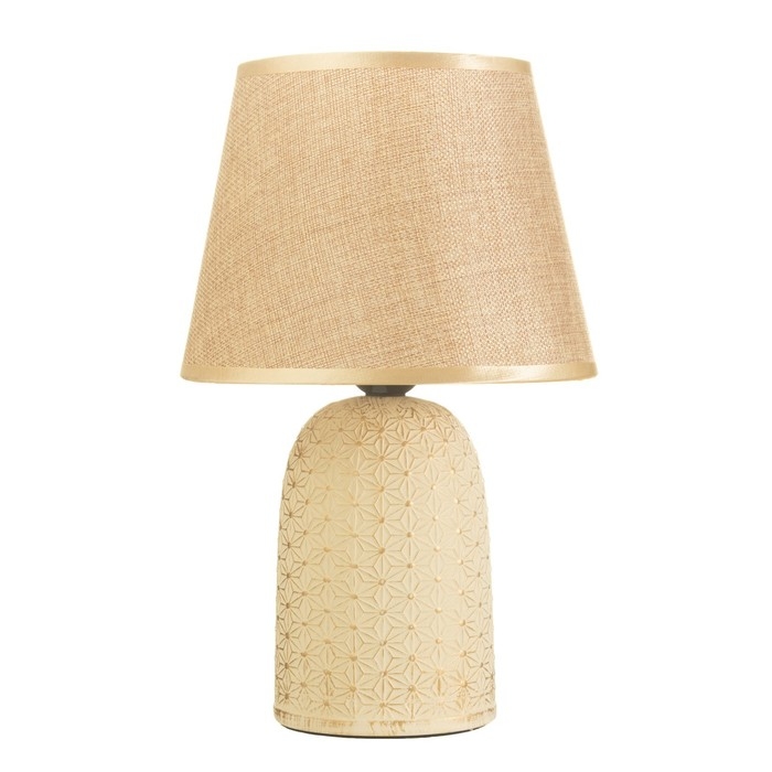 Настольная лампа Настольная лампа "Этуаль" Е27 40Вт бежевый 20х20х32 см RISALUX