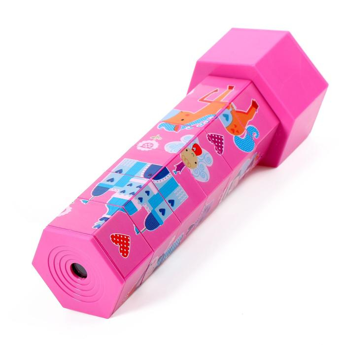 Калейдоскоп «Пазл», цвет розовый Калейдоскоп «Пазл», цвет розовый