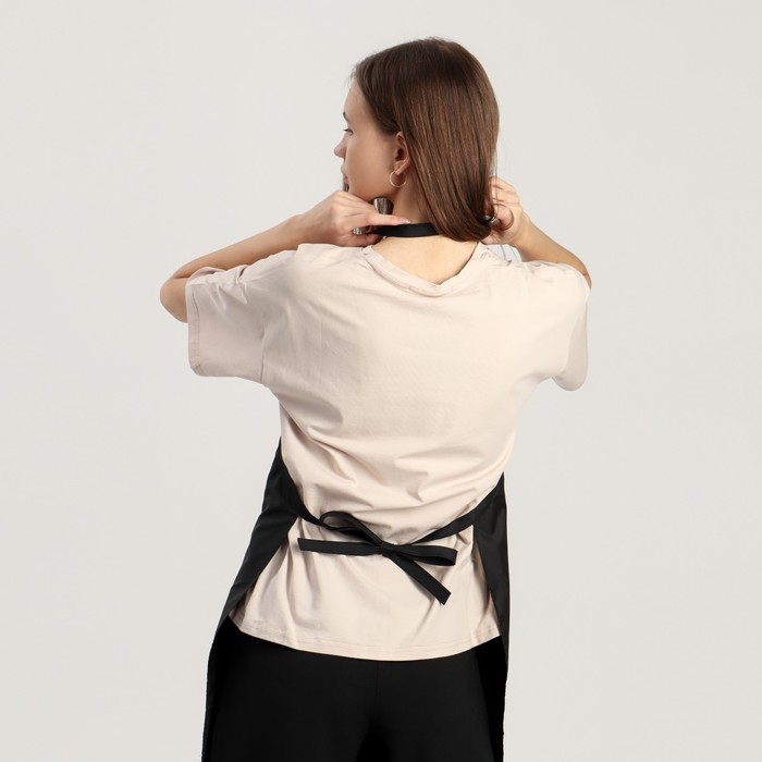 Фартук для мастера, с карманами, цвет чёрный Фартук для мастера, с карманами, цвет чёрный