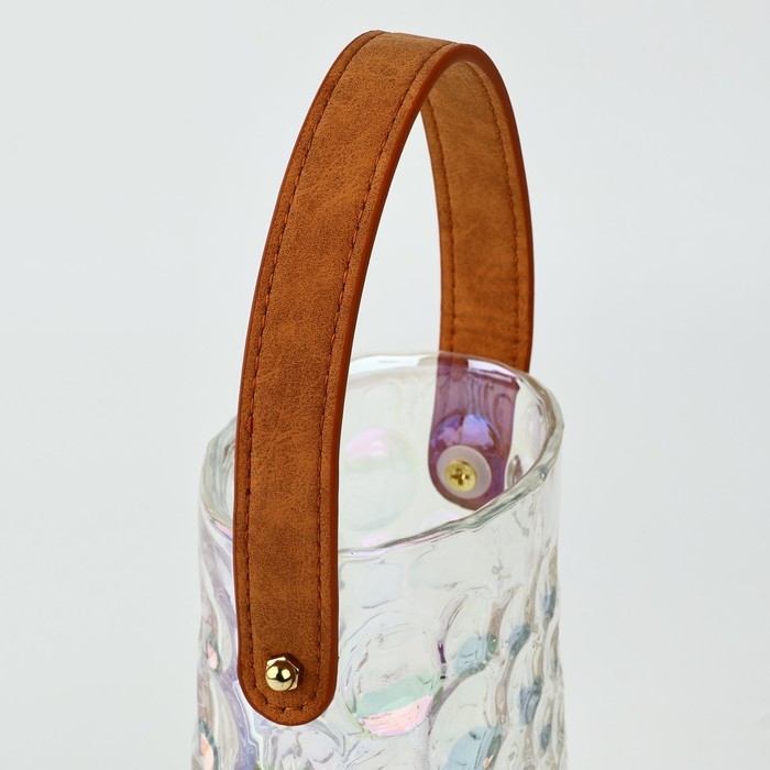 Ваза для цветов «Орион» из прозрачного стекла 15×13×8,5 см