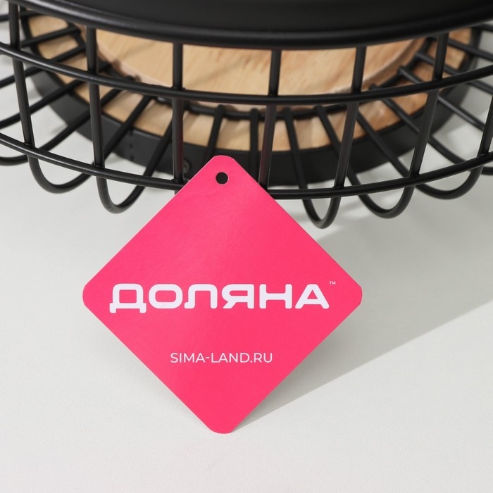 Фруктовница Доляна «Эстетика», 36×28×14,5 см, цвет чёрный Фруктовница Доляна «Эстетика», 36×28×14,5 см, цвет чёрный