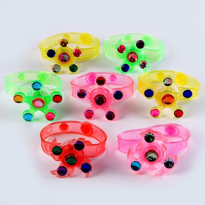 Спиннер «Браслетик», световой, цвет МИКС