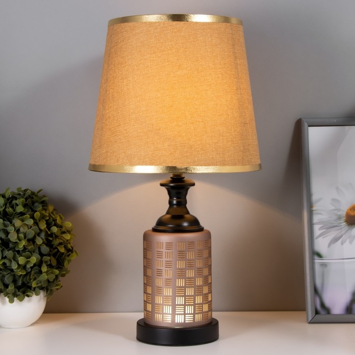 Настольная лампа Берта E27 40Вт черный 25х25х42,5 см RISALUX Настольная лампа Берта E27 40Вт черный 25х25х42,5 см RISALUX