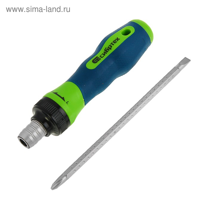 Отвёртка 2 в 1  Отвёртка 2 в 1 "СИБРТЕХ", CrV, реверсивная, комбинированная