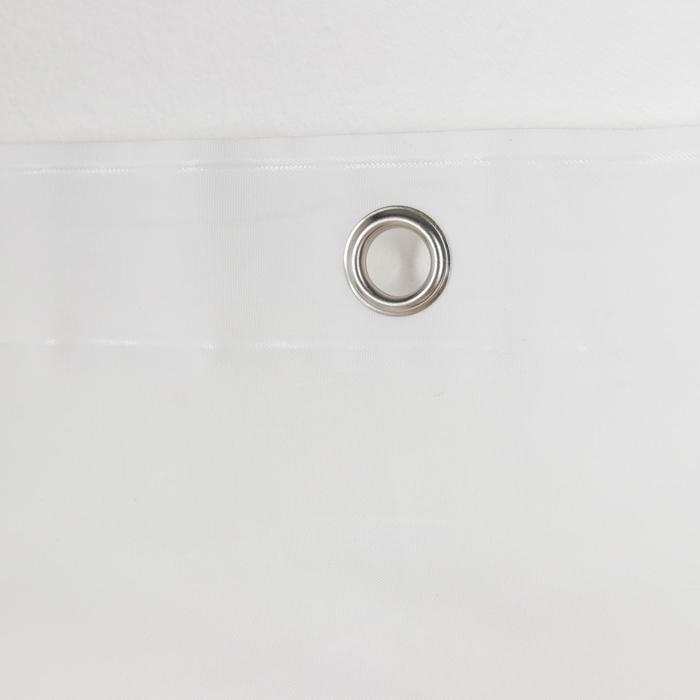 Штора для ванны SAVANNA «Классик», с люверсами, 180×180 см, EVA, цвет белый Штора для ванны SAVANNA «Классик», с люверсами, 180×180 см, EVA, цвет белый