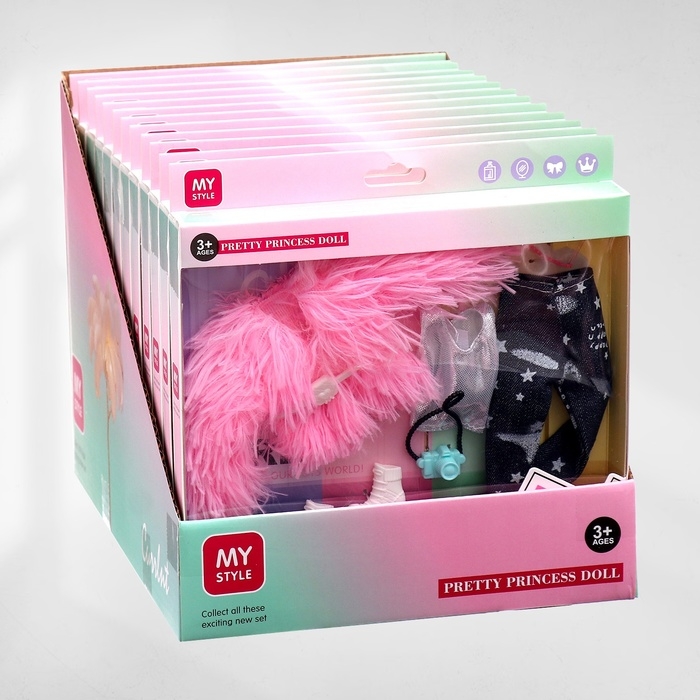 Одежда и аксессуары для куклы: куртка, брюки, топ Одежда и аксессуары для куклы: куртка, брюки, топ