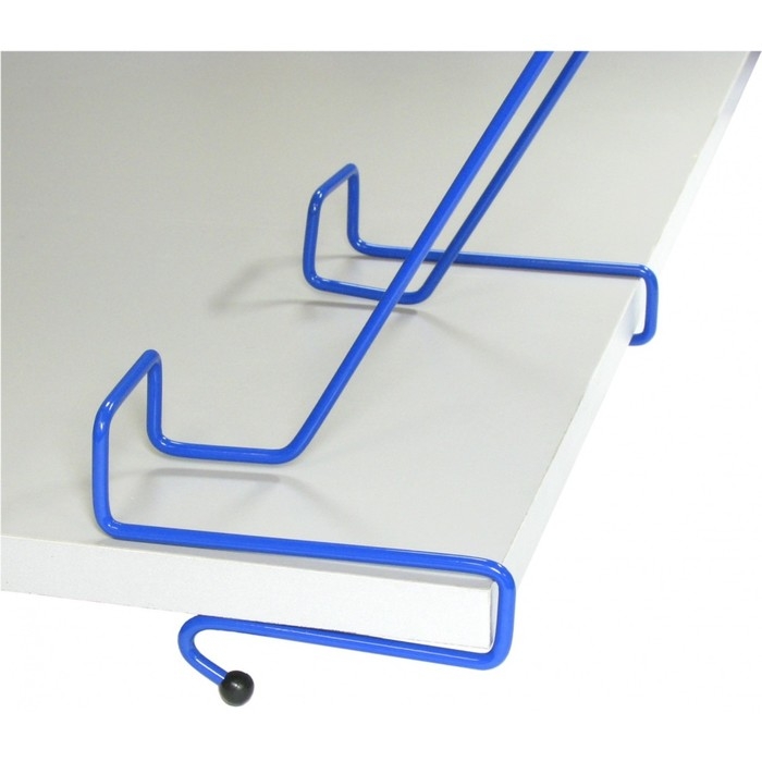 Подставка для книг, металлическая, для парт толщиной до 20 мм, синяя Подставка для книг, металлическая, для парт толщиной до 20 мм, синяя
