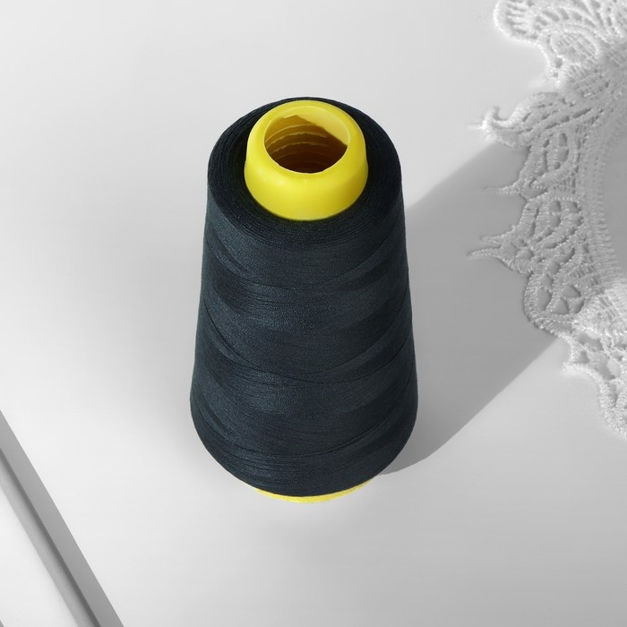 Нитки 50/2, 2700 м, цвет тёмно-серый Нитки 50/2, 2700 м, цвет тёмно-серый