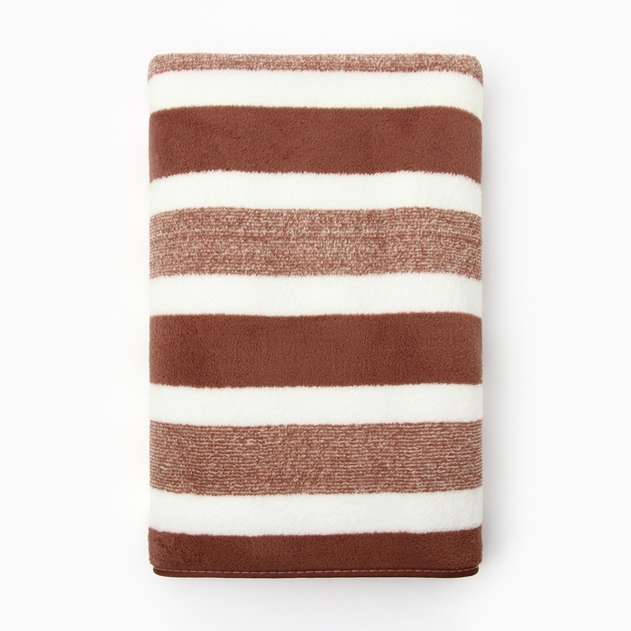 Полотенце банное Этель "Геометрия", цв. капучино, 70х140 см, 100% п/э, 240 г/м2