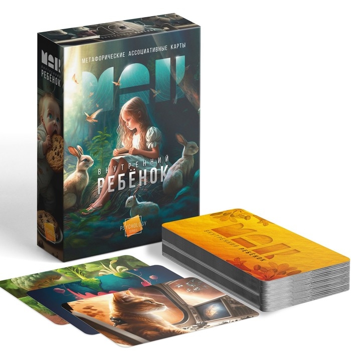 Метафорические ассоциативные карты «Внутренний ребёнок», 50 карт (7х12 см), 16+ Метафорические ассоциативные карты «Внутренний ребёнок», 50 карт (7х12 см), 16+