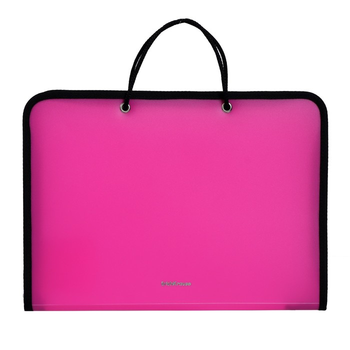 Папка с ручками А4, 327 х 228 х 30 мм, ErichKrause Папка с ручками А4, 327 х 228 х 30 мм, ErichKrause "Matt Neon", 600 мкм, молния вокруг, микс