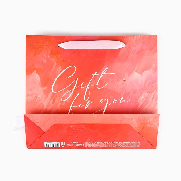 Пакет ламинированный с лентой «С любовью», M 30 × 9 × 26 см Пакет ламинированный с лентой «С любовью», M 30 × 9 × 26 см