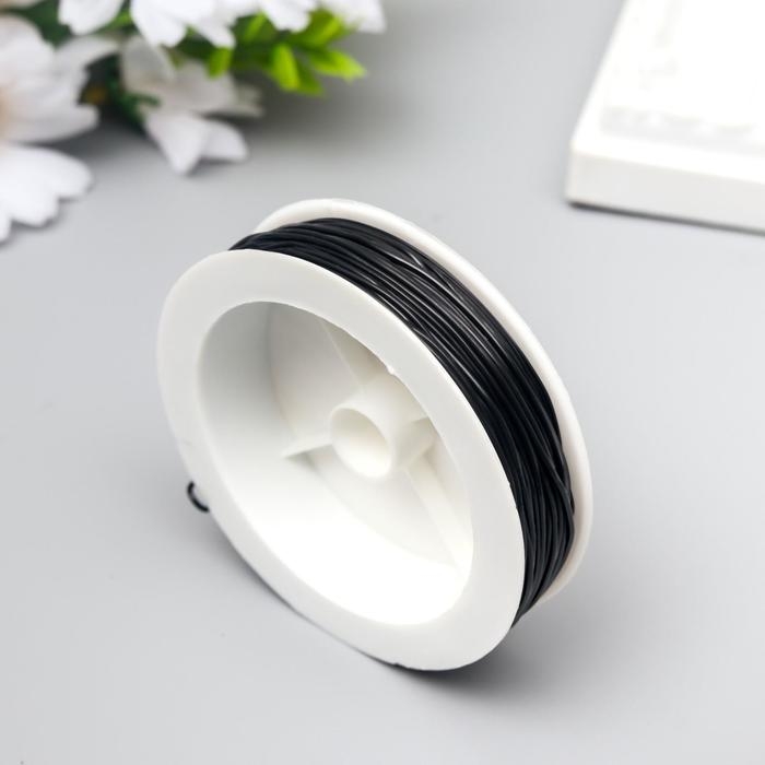 Резинка для бисера  Резинка для бисера "Gamma" 1 мм, 18х0,9 м, полиуретан, чёрный