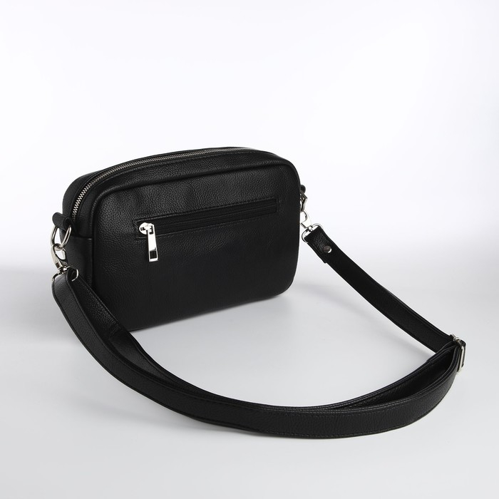 Сумка женская через плечо TEXTURA, маленький размер, цвет чёрный Сумка женская через плечо TEXTURA, маленький размер, цвет чёрный