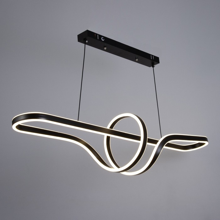 Светильник с ПДУ Светильник с ПДУ "Кендо" LED 160Вт 3000-6000К черный 100х24х25-125 см