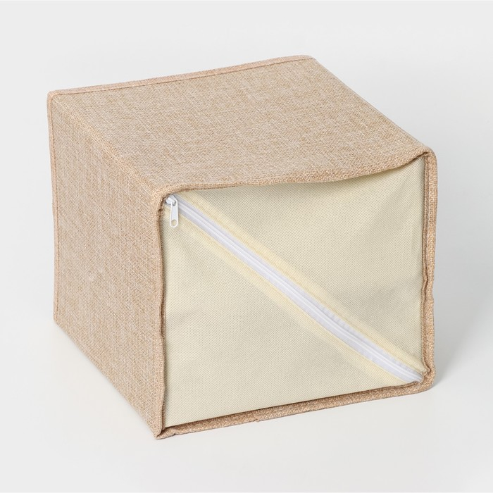 Короб LaDо́m «Франческа», 2 выдвижных ящика, 22×22×20,5 см, цвет бежевый Короб LaDо́m «Франческа», 2 выдвижных ящика, 22×22×20,5 см, цвет бежевый