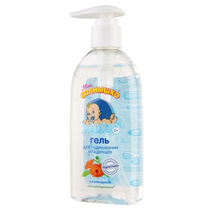 Гель для подмывания младенцев МОЕ СОЛНЫШКО  с календулой 200мл Гель для подмывания младенцев МОЕ СОЛНЫШКО  с календулой 200мл
