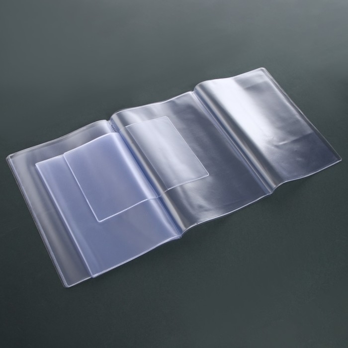 Вкладыш ПВХ (А5) для семейных документов, 3 комплекта, цвет прозрачный