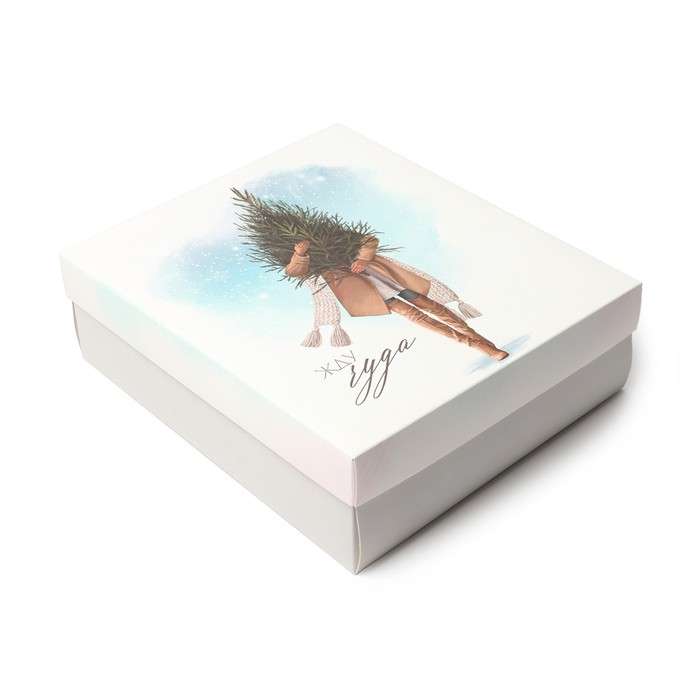 Подарочный набор новогодний  Подарочный набор новогодний "Жду чудо" полотенце и аксессуары