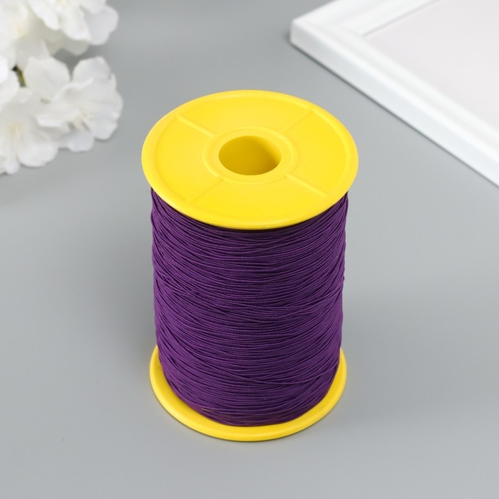 Спандекс для бисера, длина 500 м, цв. фиолетовый Спандекс для бисера, длина 500 м, цв. фиолетовый