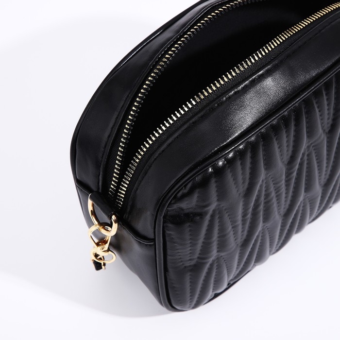 Сумка кросс-боди на молнии, цвет чёрный Сумка кросс-боди на молнии, цвет чёрный