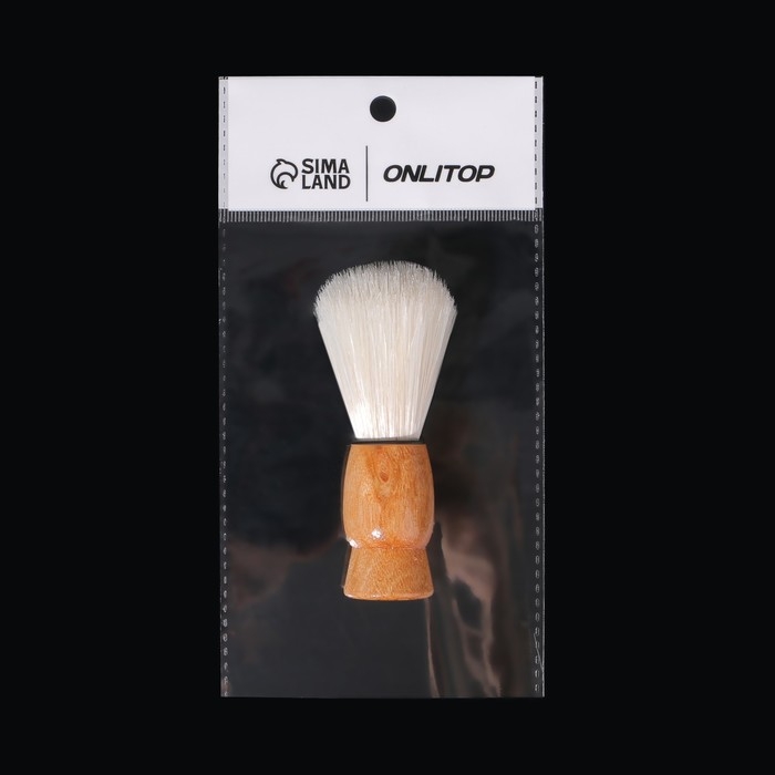 Помазок для бритья, деревянный, цвет светло - бежевый Помазок для бритья, деревянный, цвет светло - бежевый