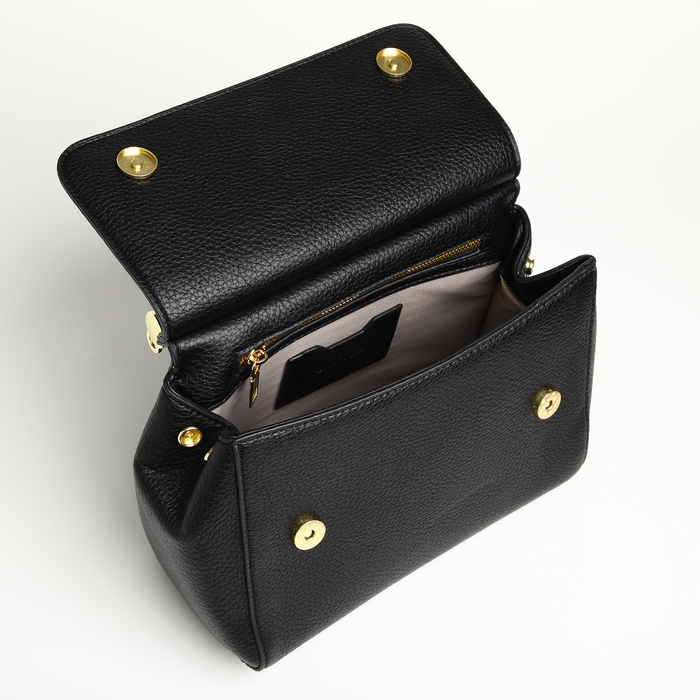 Сумка женская на магните TEXTURA, маленький размер, цвет чёрный Сумка женская на магните TEXTURA, маленький размер, цвет чёрный