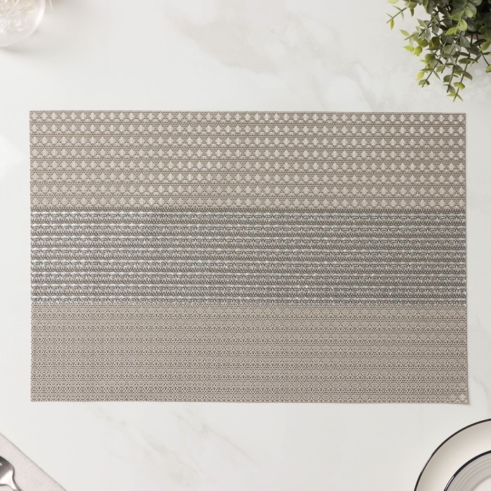 Салфетки сервировочные на стол Доляна «Сияние», 4 шт, 45×30 см, цвет бежевый Салфетки сервировочные на стол Доляна «Сияние», 4 шт, 45×30 см, цвет бежевый