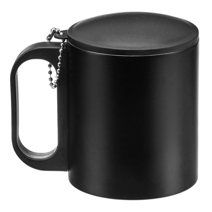 Термокружка, 180 мл, Туризм  Термокружка, 180 мл, Туризм "Мастер К", сохраняет тепло 2 ч,8.5 х 6.8 см, черная