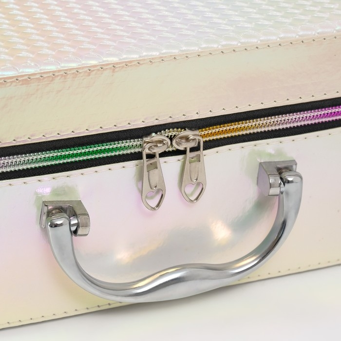 Шкатулка кожзам с зеркалом Шкатулка кожзам с зеркалом "Плетение" бежевая н-р 3 шт 19,4х12,5х8 22х16х9 11,5х24,5х18,5 см