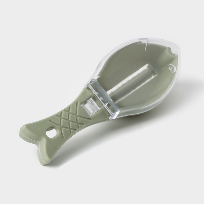 Рыбочистка Fishka, 15,5 см, цвет оливковый Рыбочистка Fishka, 15,5 см, цвет оливковый