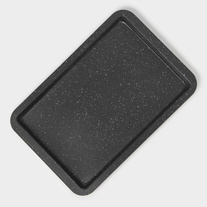 Противень Доляна «Элин Мрамор. Прямоугольник», 43×29×2 см, антипригарное покрытие, цвет серый Противень Доляна «Элин Мрамор. Прямоугольник», 43×29×2 см, антипригарное покрытие, цвет серый