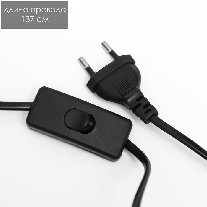 Лампа настольная  Лампа настольная "Хью-2" коричневый/черный 20х20х55см RISALUX