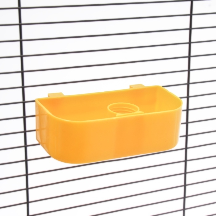 Поилка под бутылку для птиц внутренняя 14,3 х 6,8 х 4,5 см, жёлтая Поилка под бутылку для птиц внутренняя 14,3 х 6,8 х 4,5 см, жёлтая