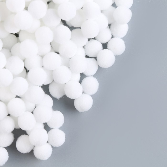 Набор деталей для декора &laquo;Бомбошки&raquo;, набор 5000 шт., размер 1 шт. &mdash; 1 см, цвет белый