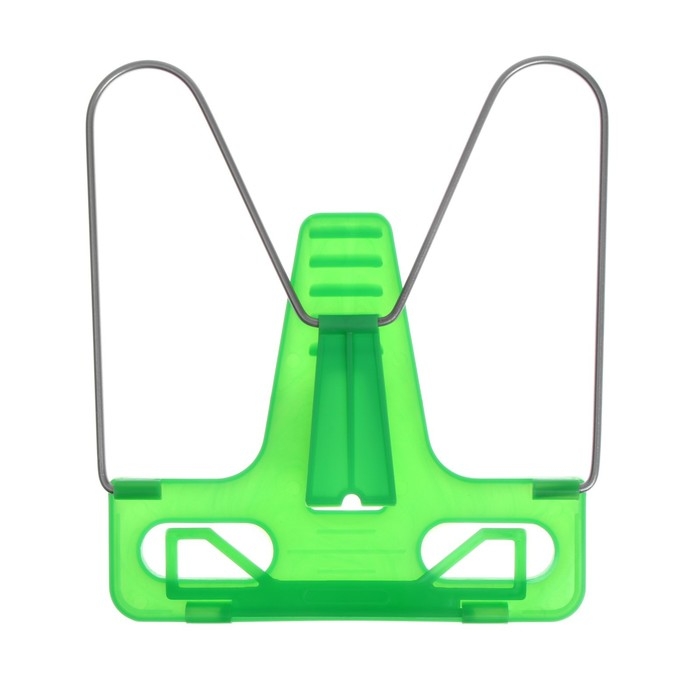 Подставка для книг  Подставка для книг "Отличный выбор", с пластиковым упором, эконом, зелёная