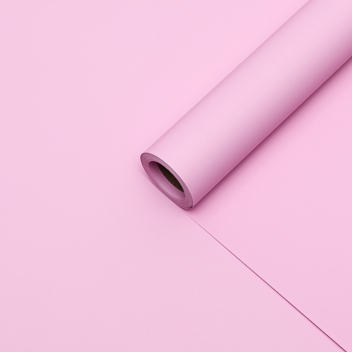 Плёнка матовая 0,5 x 10 м 65 мкм, пастельная серия, маджента