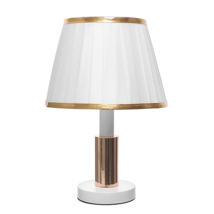 Настольная лампа Настольная лампа "Алми" Е27 40Вт бело-золотой 24х24х36 см