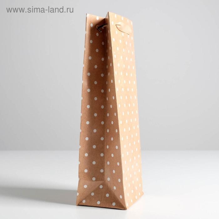 Пакет подарочный ламинированный под бутылку, упаковка, «For you», 13 x 36 x 10 см Пакет подарочный ламинированный под бутылку, упаковка, «For you», 13 x 36 x 10 см