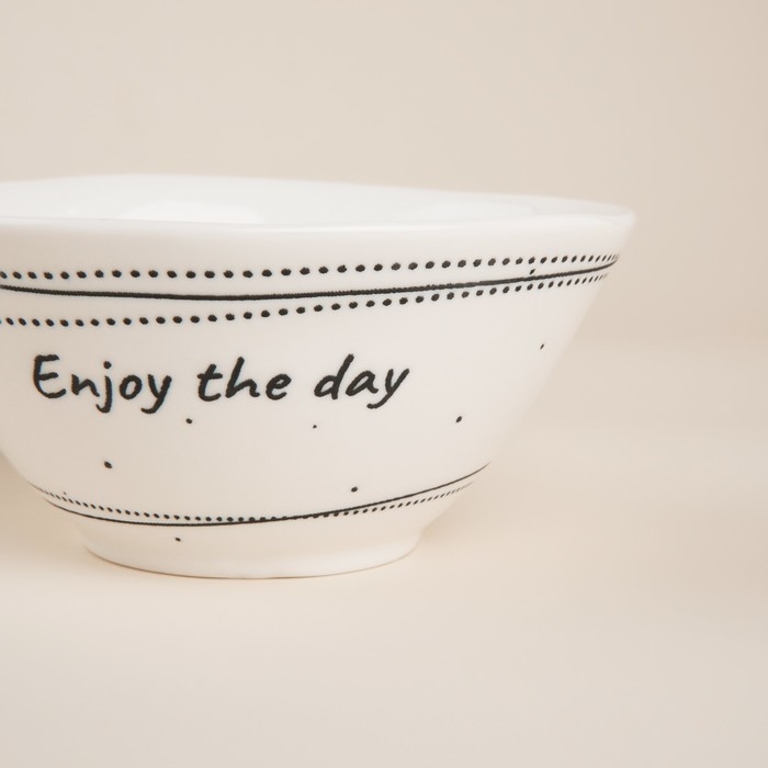 Набор салатников фарфоровых SL Home «Милый дом», 250 мл, d=12 см, цвет белый