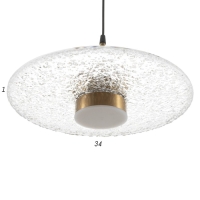 Светильник BayerLux 2268/1 LED 12Вт золото 34х34х20,5-120,5 см