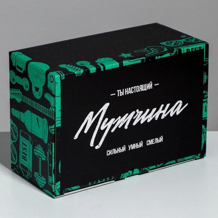 Коробка‒пенал, упаковка подарочная, «Лучшему мужчине», 22 х 15 х 10 см Коробка‒пенал, упаковка подарочная, «Лучшему мужчине», 22 х 15 х 10 см